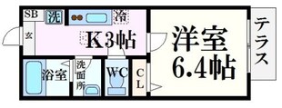 西宮駅 徒歩3分 1階の物件間取画像